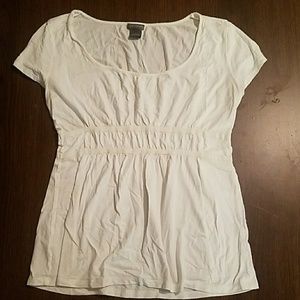 Ann Taylor off-white short sleeve top